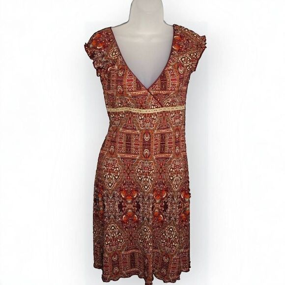 Xhilaration Y2K Boho Babydoll Mini Dress size Medium - Picture 1 of 6